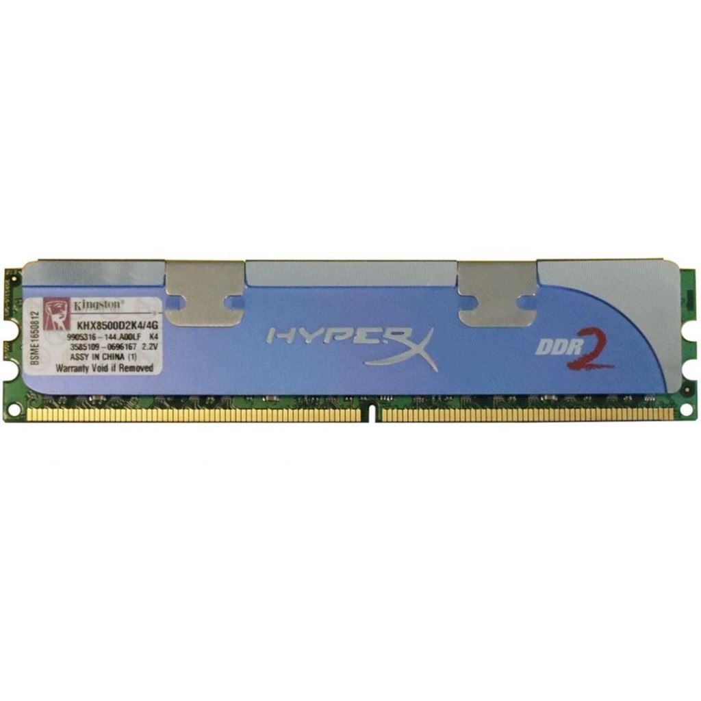 رم کامپیوتر DDR2 دو کاناله 1066 مگاهرتز CL5 کینگستون مدل KHX8500D2K4/2G ظرفیت 2 گیگابایت رم کامپیوتر DDR2 دو کاناله 1066 مگاهرتز CL5 کینگستون مدل KHX8500D2K4/2G ظرفیت 2 گیگابایت