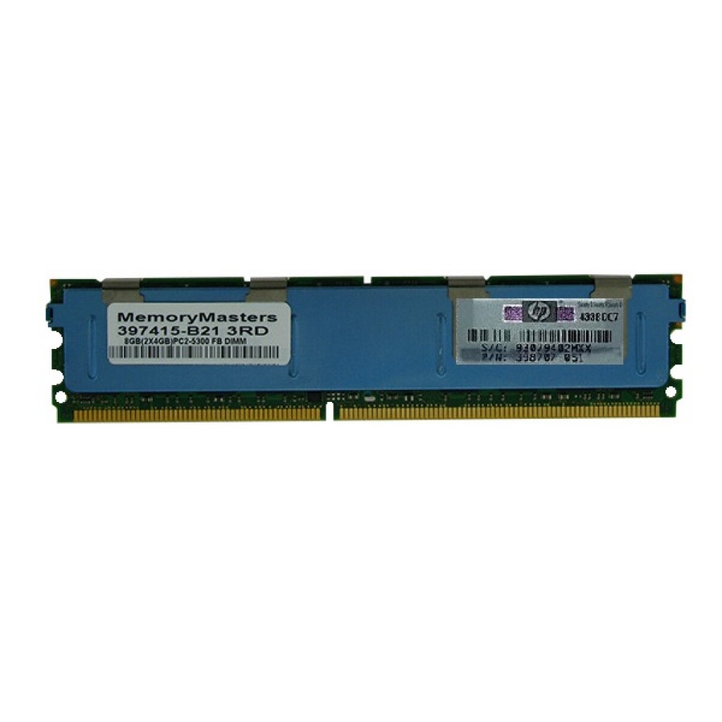 رم سرور DDR2 دو کاناله 667 مگاهرتز CL5 اچ پی مدل 397415B21 ظرفیت 8 گیگابایت رم سرور DDR2 دو کاناله 667 مگاهرتز CL5 اچ پی مدل 397415B21 ظرفیت 8 گیگابایت