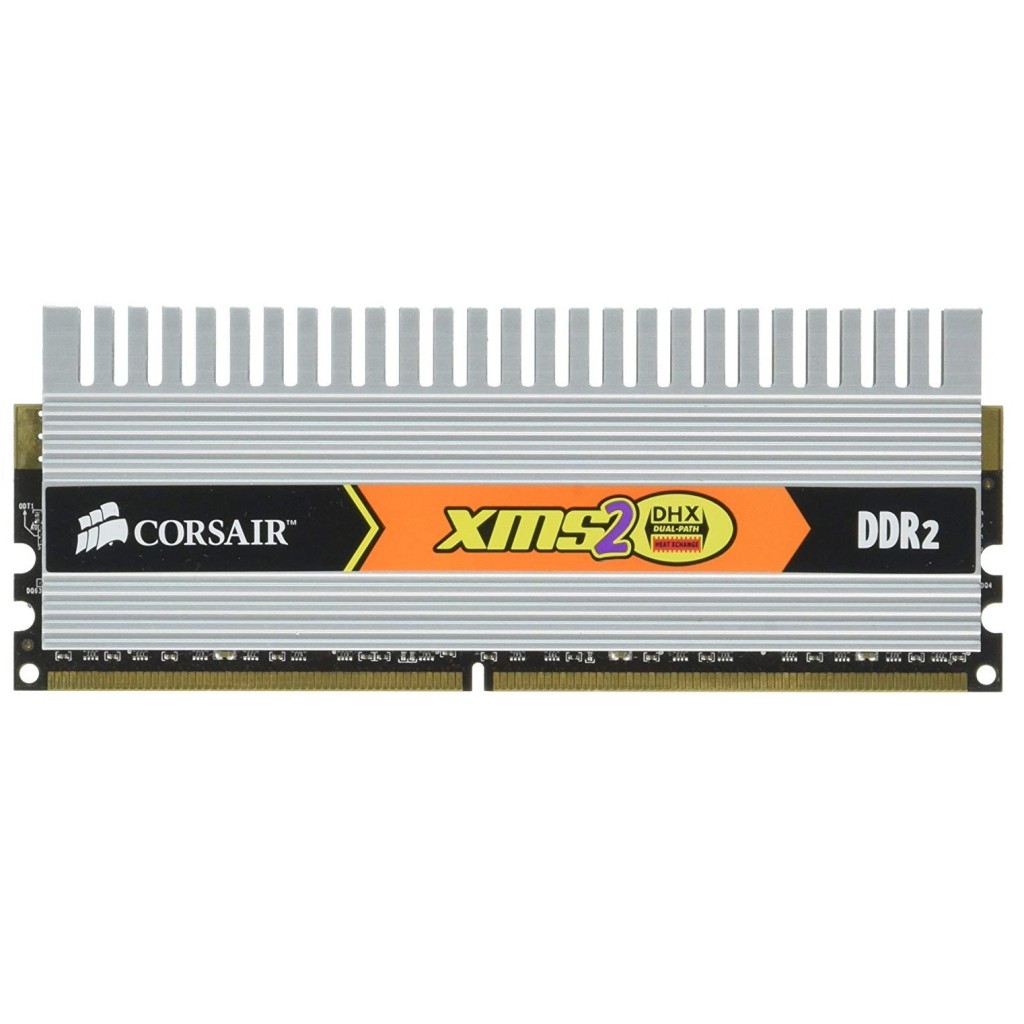 رم کامپیوتر DDR2 دو کاناله 800 مگاهرتز CL5 کورسیر مدل CM2X2048-6400C4DHX ظرفیت 4 گیگابایت رم کامپیوتر DDR2 دو کاناله 800 مگاهرتز CL5 کورسیر مدل CM2X2048-6400C4DHX ظرفیت 4 گیگابایت