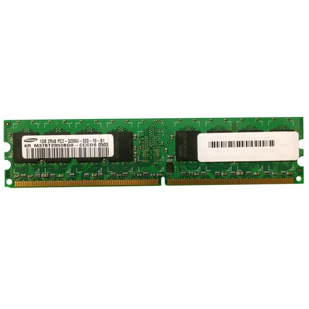 رم کامپیوتر DDR2 تک کاناله 400 مگاهرتز CL4 سامسونگ مدل M378T2953BG0-CCCDS ظرفیت 1 گیگابایت رم کامپیوتر DDR2 تک کاناله 400 مگاهرتز CL4 سامسونگ مدل M378T2953BG0-CCCDS ظرفیت 1 گیگابایت