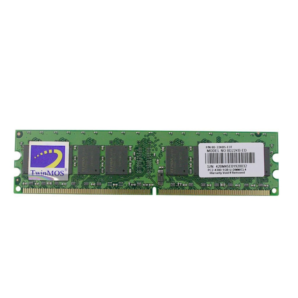 رم کامپیوتر DDR2 تک کاناله 800 مگاهرتز CL5 توین موس مدل Mainstream ظرفیت 1گیگابایت رم کامپیوتر DDR2 تک کاناله 800 مگاهرتز CL5 توین موس مدل Mainstream ظرفیت 1گیگابایت