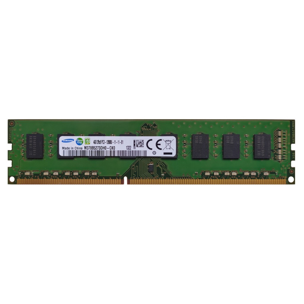 رم کامپیوتر DDR3 دو کاناله 1600 مگاهرتز CL11 سامسونگ مدل PC3-12800U ظرفیت 4 گیگابایت رم کامپیوتر DDR3 دو کاناله 1600 مگاهرتز CL11 سامسونگ مدل PC3-12800U ظرفیت 4 گیگابایت