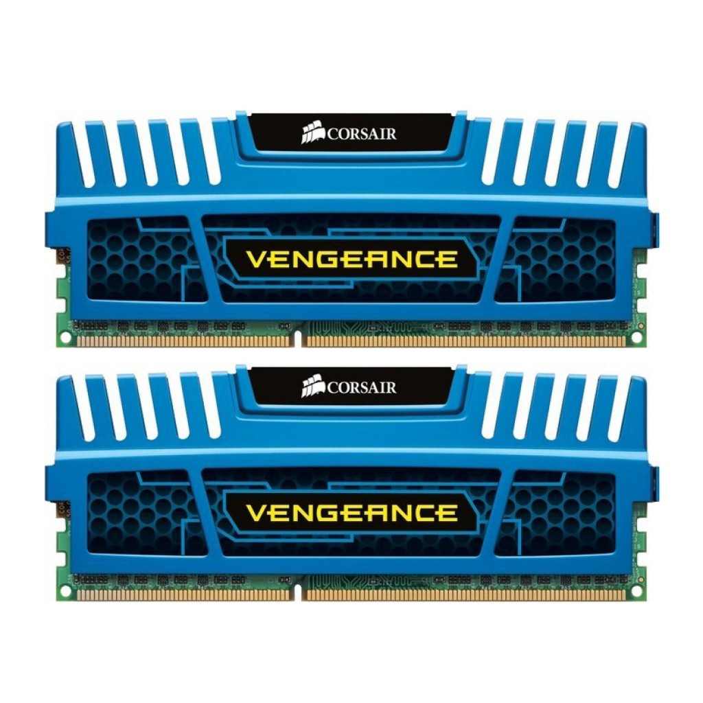 رم کامپیوتر DDR3 دو کاناله 1600 مگاهرتز CL9 کورسیر مدل Vengeance Blue ظرفیت 8 گیگابایت رم کامپیوتر DDR3 دو کاناله 1600 مگاهرتز CL9 کورسیر مدل Vengeance Blue ظرفیت 8 گیگابایت