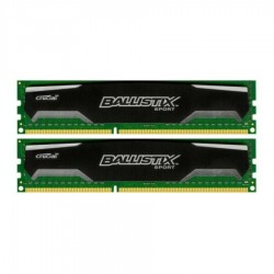 رم کامپیوتر DDR3 دو کاناله 1600 مگاهرتز CL9 کروشیال مدل BALLISTIX SPORT ظرفیت 8 گیگابایت