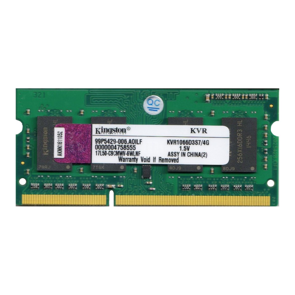 رم لپ تاپ DDR3 تک کاناله 1066 مگاهرتز CL9 کینگستون مدل B3 ظرفیت 2 گیگابایت رم لپ تاپ DDR3 تک کاناله 1066 مگاهرتز CL9 کینگستون مدل B3 ظرفیت 2 گیگابایت