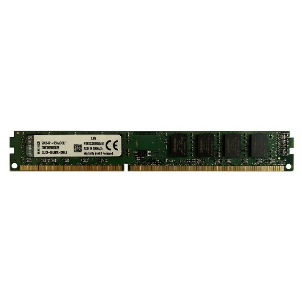 رم کامپیوتر DDR3 تک کاناله 1333 مگاهرتز cl9 کینگستون مدلkvr ظرفیت 4گیگابایت رم کامپیوتر DDR3 تک کاناله 1333 مگاهرتز cl9 کینگستون مدلkvr ظرفیت 4گیگابایت