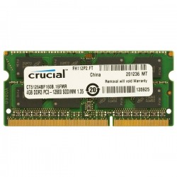 رم لپ تاپ DDR3L تک کاناله 1600 مگاهرتز CL11 کروشیال مدل PC3L-12800 ظرفیت 4 گیگابایت