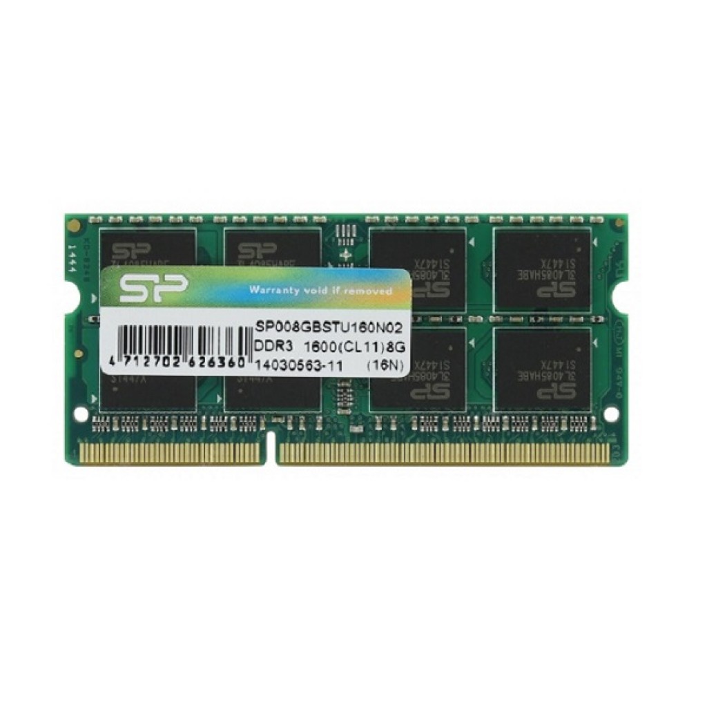 رم لپ تاپ DDR3L تک کاناله 1600 مگاهرتز CL11 سیلیکون پاور مدل SP008GLSTU160N02 ظرفیت 8 گیگابایت رم لپ تاپ DDR3L تک کاناله 1600 مگاهرتز CL11 سیلیکون پاور مدل SP008GLSTU160N02 ظرفیت 8 گیگابایت