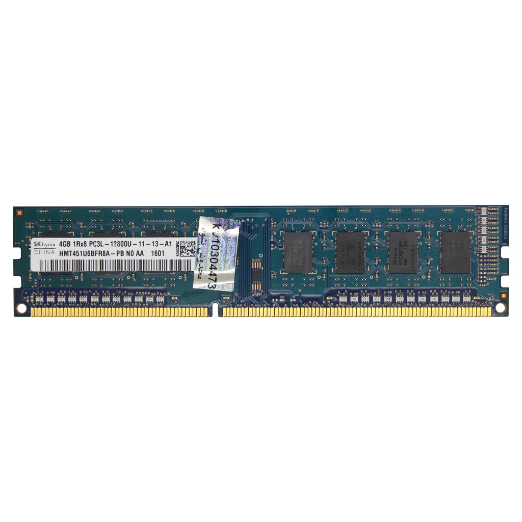 رم کامپیوتر DDR3L تک کاناله 1600 مگاهرتز CL11 اس کی هاینیکس مدل HMT ظرفیت 4 گیگابایت