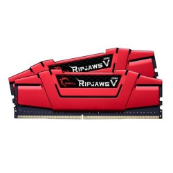 رم کامپیوتر DDR4 دو کاناله 2400 مگاهرتز CL15 جی اسکیل مدل ripjaws v ظرفیت 32 گیگابایت بسته دو عددی