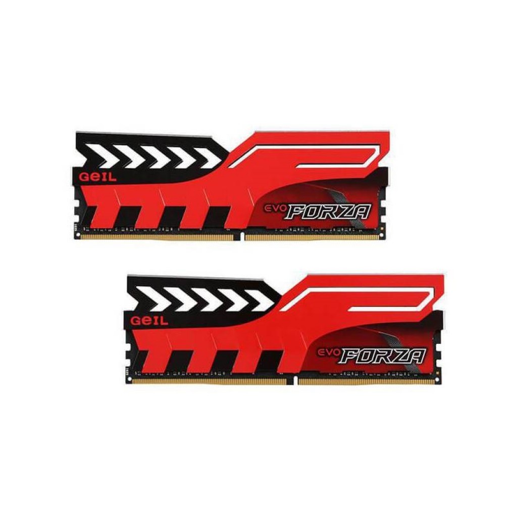 رم کامپیوتر DDR4 دو کاناله 2400 مگاهرتز CL16 گیل مدل evo forza ظرفیت 32 گیگابایت رم کامپیوتر DDR4 دو کاناله 2400 مگاهرتز CL16 گیل مدل evo forza ظرفیت 32 گیگابایت