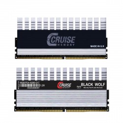رم کامپیوتر DDR4 دوکاناله 2400 مگاهرتز CL17 کروز مموری مدل BLACK WOLF ظرفیت 32 گیگابایت