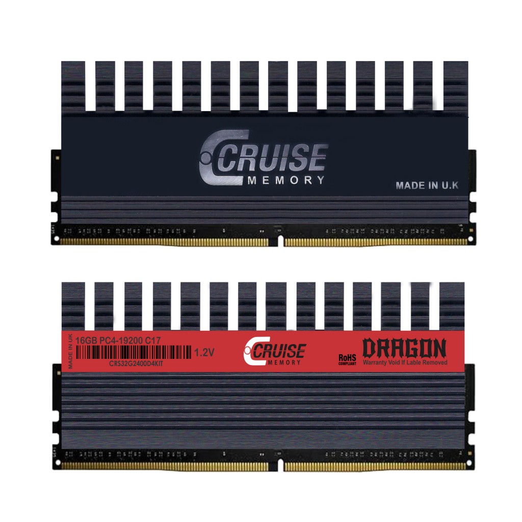 رم کامپیوتر DDR4 دو کاناله 2400 مگاهرتز CL17 کروز مموری مدل DRAGON ظرفیت 32 گیگابایت رم کامپیوتر DDR4 دو کاناله 2400 مگاهرتز CL17 کروز مموری مدل DRAGON ظرفیت 32 گیگابایت
