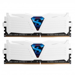 رم کامپیوتر DDR4 دو کاناله 3000 مگاهرتز CL15 گیل مدل Super Luce سری سفید ظرفیت 16 گیگابایت