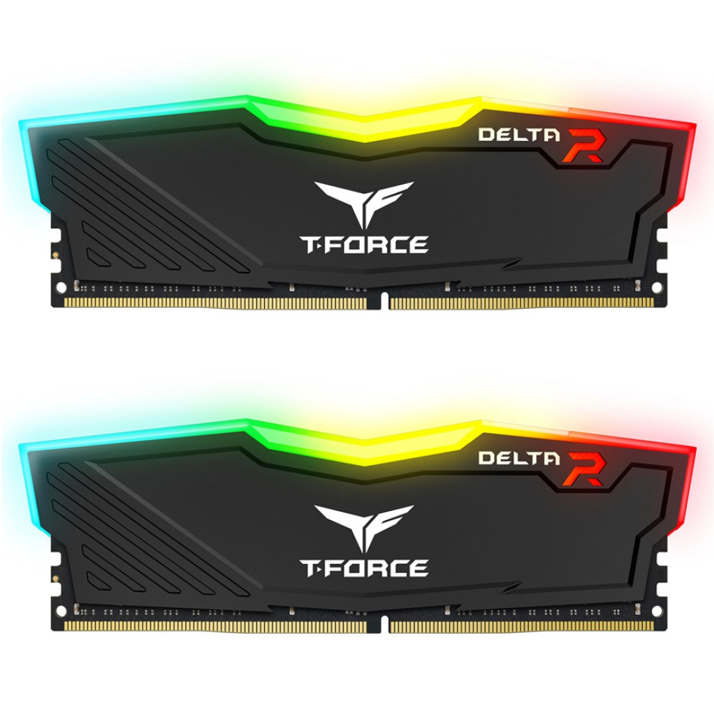 رم کامپیوتر DDR4 دو کاناله 3000 مگاهرتز CL16 تیم گروپ مدل T-Force Delta RGB ظرفیت 16 گیگابایت رم کامپیوتر DDR4 دو کاناله 3000 مگاهرتز CL16 تیم گروپ مدل T-Force Delta RGB ظرفیت 16 گیگابایت