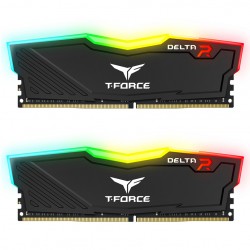رم کامپیوتر DDR4 دو کاناله 3000 مگاهرتز CL16 تیم گروپ مدل T-Force Delta RGB ظرفیت 16 گیگابایت