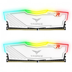 رم کامپیوتر DDR4 دو کاناله 3200 مگاهرتز CL15 تیم گروپ مدل T-Force Delta RGB ظرفیت 32 گیگابایت