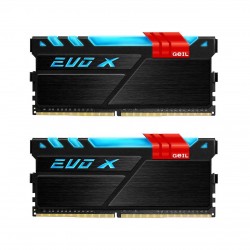 رم کامپیوتر DDR4 دو کاناله 3200 مگاهرتز CL16 گیل مدل Evo X ظرفیت 16 گیگابایت