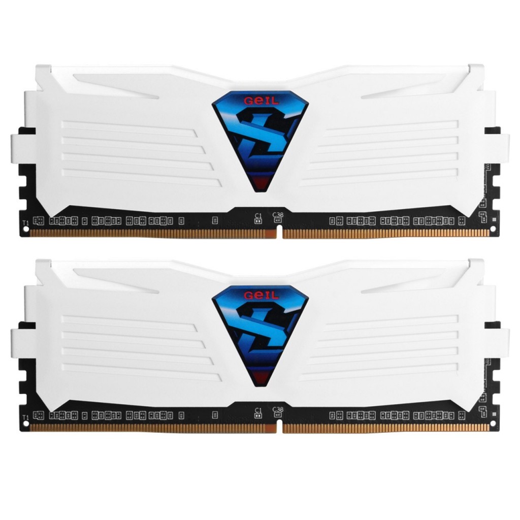 رم کامپیوتر DDR4 دوکاناله 3200 مگاهرتز CL16 گیل مدل Super Luce سری سفید ظرفیت 8 گیگابایت رم کامپیوتر DDR4 دوکاناله 3200 مگاهرتز CL16 گیل مدل Super Luce سری سفید ظرفیت 8 گیگابایت