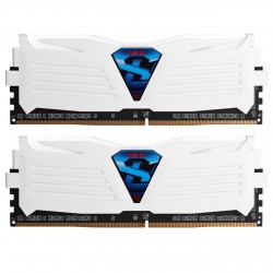 رم کامپیوتر DDR4 دوکاناله 3200 مگاهرتز CL16 گیل مدل Super Luce سری سفید ظرفیت 8 گیگابایت