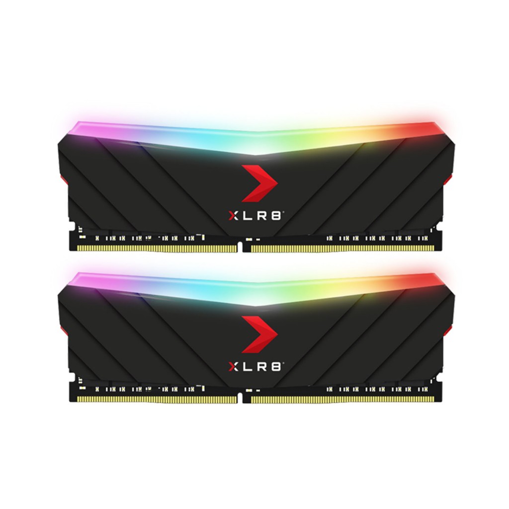 رم کامپیوتر DDR4 دو کاناله 3200مگا هرتز CL16 پی ان وای مدل XLR8 RGB ظرفیت 16 گیگا بایت رم کامپیوتر DDR4 دو کاناله 3200مگا هرتز CL16 پی ان وای مدل XLR8 RGB ظرفیت 16 گیگا بایت