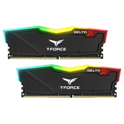 رم کامپیوتر DDR4 دو کاناله 3200 مگاهرتز CL16 تیم گروپ مدل T-Force Delta RGB ظرفیت 64 گیگابایت
