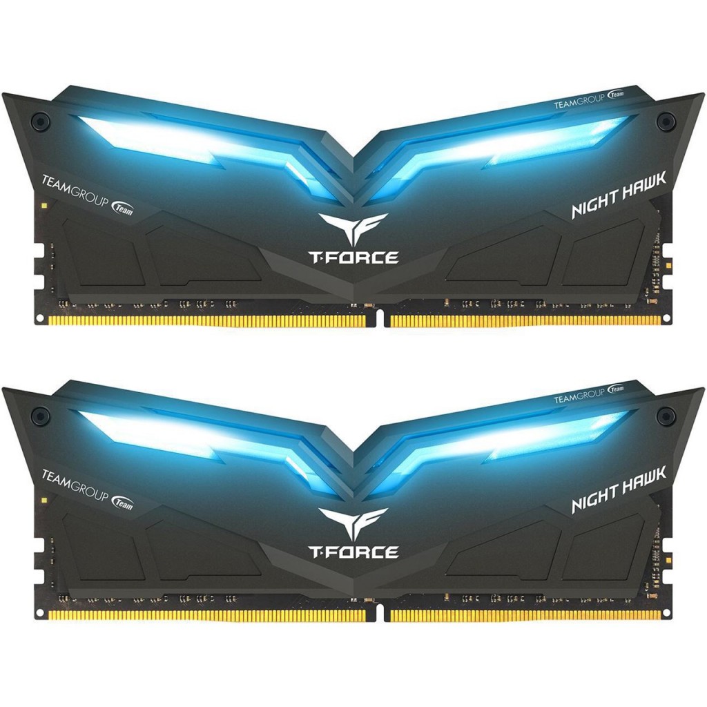رم کامپیوتر DDR4 دو کاناله 3200 مگاهرتز CL16 تیم گروپ مدل T-Force Night Hawk ظرفیت 32 گیگابایت رم کامپیوتر DDR4 دو کاناله 3200 مگاهرتز CL16 تیم گروپ مدل T-Force Night Hawk ظرفیت 32 گیگابایت