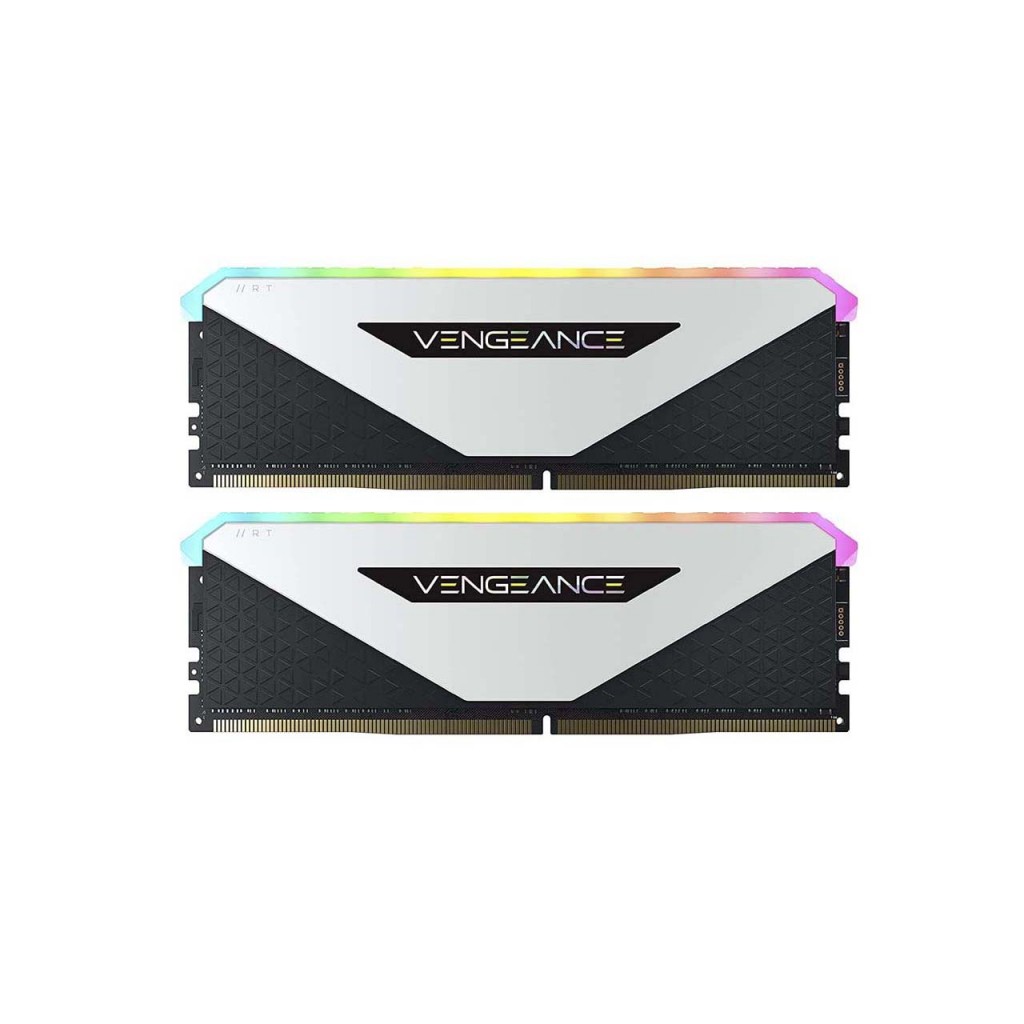 رم کامپیوتر DDR4 دو کاناله 3600 مگاهرتز CL18 کورسیر مدل VENGEANCE RGB RT ظرفیت 16 گیگابایت رم کامپیوتر DDR4 دو کاناله 3600 مگاهرتز CL18 کورسیر مدل VENGEANCE RGB RT ظرفیت 16 گیگابایت