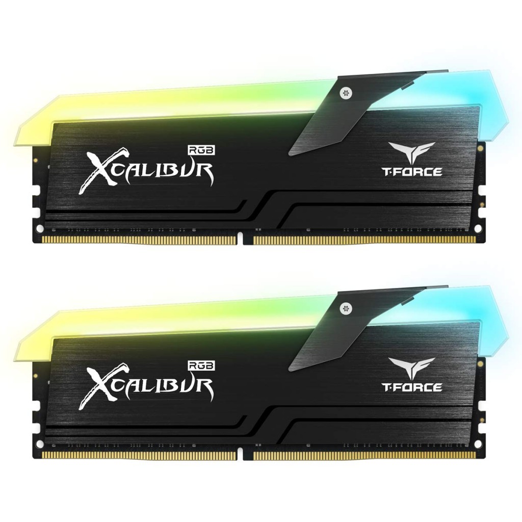 رم کامپیوتر DDR4 دو کاناله 3600 مگاهرتز CL18 تیم گروپ مدل XCALIBUR RGB ظرفیت 16 گیگابایت رم کامپیوتر DDR4 دو کاناله 3600 مگاهرتز CL18 تیم گروپ مدل XCALIBUR RGB ظرفیت 16 گیگابایت