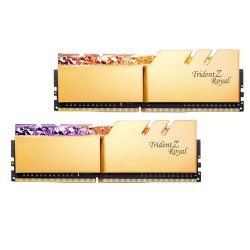 رم کامپیوتر DDR4 دو کاناله 4000 مگاهرتز CL18 جی اسکیل مدل TRIDENTZ ROYAL ظرفیت 64 گیگابایت