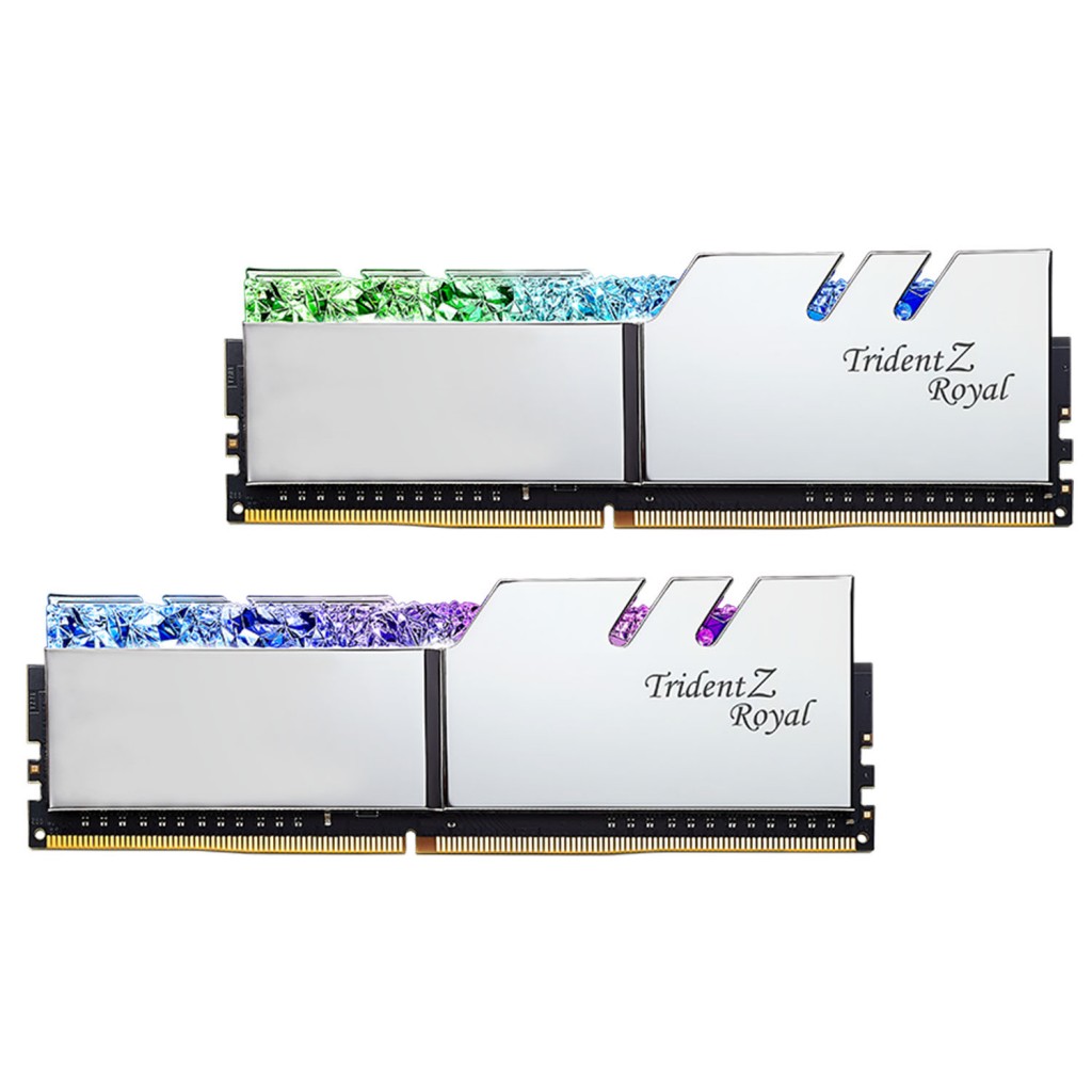 رم کامپیوتر DDR4 دو کاناله 4000 مگاهرتز CL19 جی اسکیل مدل TRIDENTZ ROYAL ظرفیت 32 گیگابایت رم کامپیوتر DDR4 دو کاناله 4000 مگاهرتز CL19 جی اسکیل مدل TRIDENTZ ROYAL ظرفیت 32 گیگابایت