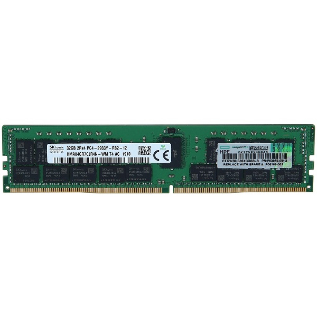 رم سرور DDR4 دو کاناله 2933 مگاهرتزCAS21 اچ پی ای مدل DUAL RANK ظرفیت 32 گیگابایت رم سرور DDR4 دو کاناله 2933 مگاهرتزCAS21 اچ پی ای مدل DUAL RANK ظرفیت 32 گیگابایت