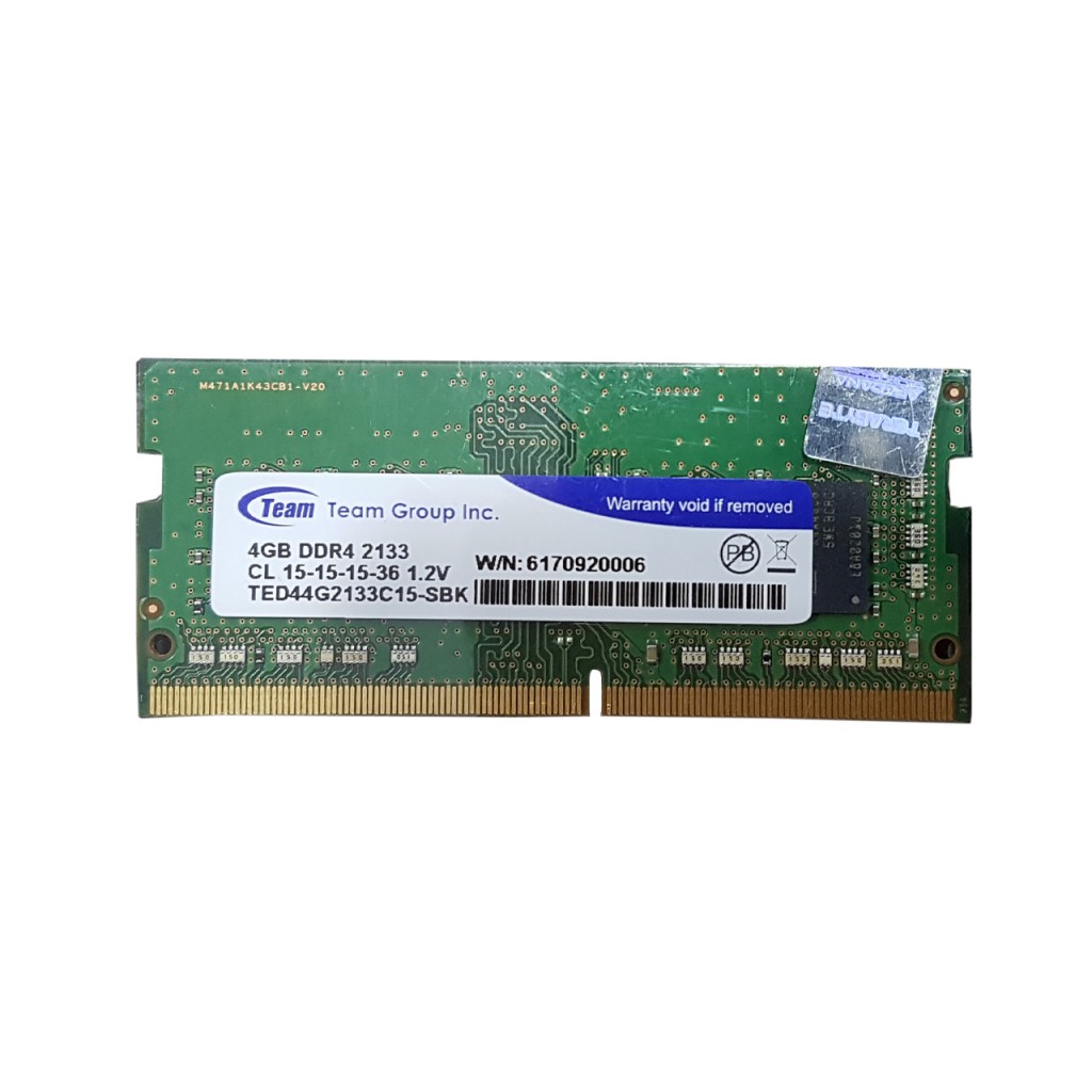 رم لپ تاپ DDR4 تک کاناله 2133 مگاهرتز CL15 تیم گروپ مدل Elite ظرفیت 4 گیگابایت کد 2133 رم لپ تاپ DDR4 تک کاناله 2133 مگاهرتز CL15 تیم گروپ مدل Elite ظرفیت 4 گیگابایت کد 2133