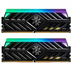 رم کامپیوتر DDR4 چهار کاناله 2666 مگاهرتز CL16 مدل XPG SPECTRIX D41 RGB ظرفیت 32 گیگابایت