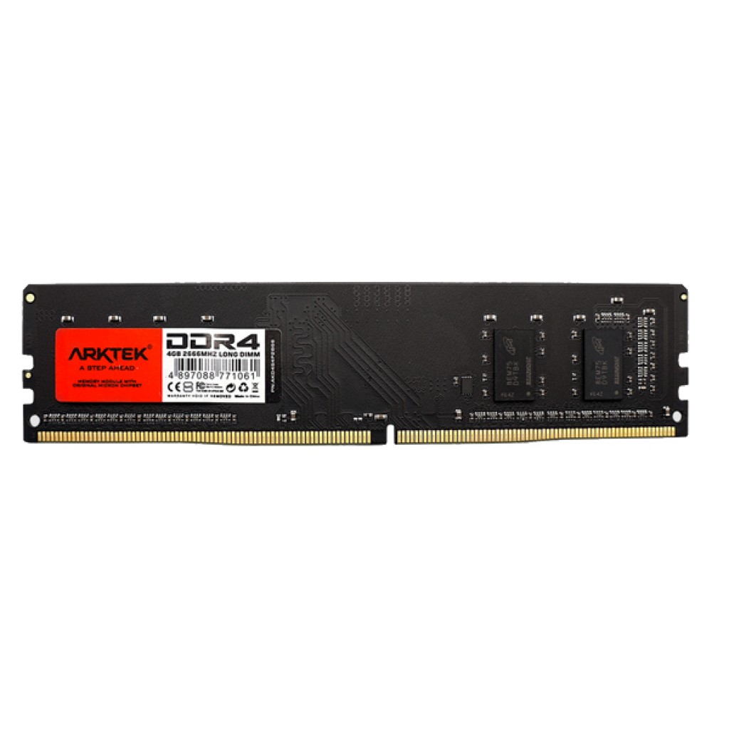 رم کامپیوتر DDR4 تک کاناله 2400 مگاهرتز CL17 آرک تک مدل LONG ظرفیت 4 گیگابایت رم کامپیوتر DDR4 تک کاناله 2400 مگاهرتز CL17 آرک تک مدل LONG ظرفیت 4 گیگابایت