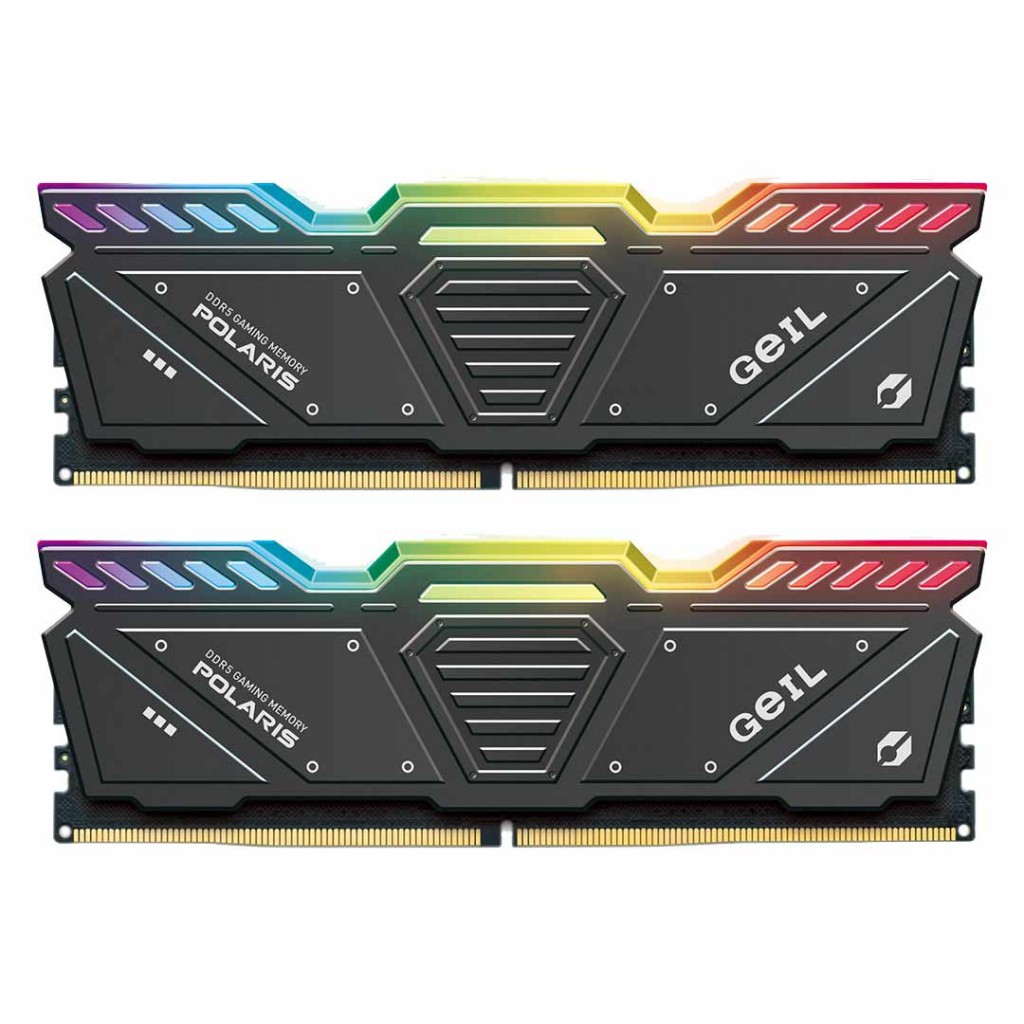 رم کامپیوتر DDR5 دو کاناله 4800 مگاهرتز CL40 گیل مدل POLARIS RGB ظرفیت 32 گیگابایت رم کامپیوتر DDR5 دو کاناله 4800 مگاهرتز CL40 گیل مدل POLARIS RGB ظرفیت 32 گیگابایت