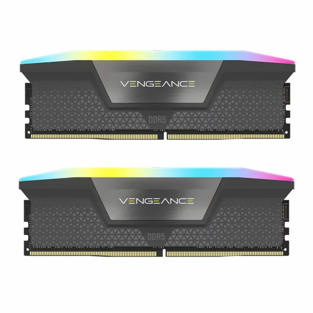 رم کامپیوتر DDR5 دو کاناله 5200 مگاهرتز CL40 کورسیر مدل VENGEANCE RGB ظرفیت 32 گیگابایت