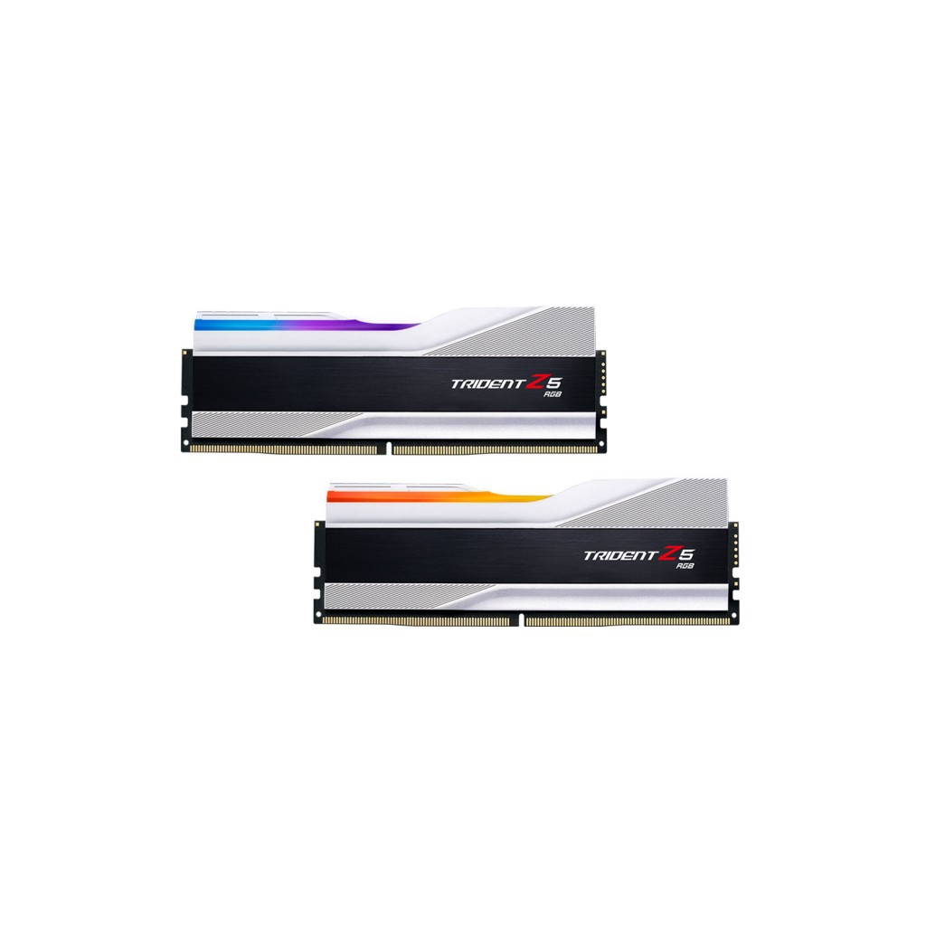 رم کامپیوتر DDR5 دوکاناله 5200 مگاهرتز CL40 جی اسکیل مدل TRIDENT Z5 RGB SILVER ظرفیت 32 گیگابایت رم کامپیوتر DDR5 دوکاناله 5200 مگاهرتز CL40 جی اسکیل مدل TRIDENT Z5 RGB SILVER ظرفیت 32 گیگابایت