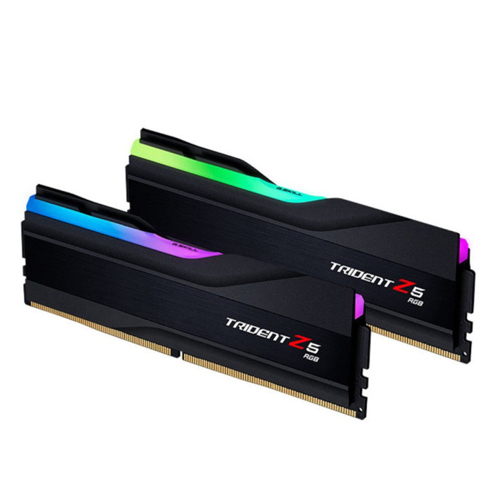 رم کامپیوتر DDR5 دوکاناله 5600 مگاهرتز CL30 جی اسکیل مدل TRIDENT Z5 RGB Black ظرفیت 32 گیگابایت رم کامپیوتر DDR5 دوکاناله 5600 مگاهرتز CL30 جی اسکیل مدل TRIDENT Z5 RGB Black ظرفیت 32 گیگابایت