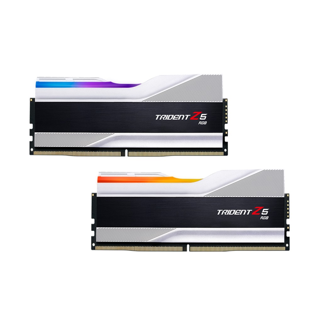 رم کامپیوتر DDR5 دوکاناله 5600 مگاهرتز CL36 جی اسکیل مدل TRIDENT Z5 RGB SILVER ظرفیت 32گیگابایت رم کامپیوتر DDR5 دوکاناله 5600 مگاهرتز CL36 جی اسکیل مدل TRIDENT Z5 RGB SILVER ظرفیت 32گیگابایت