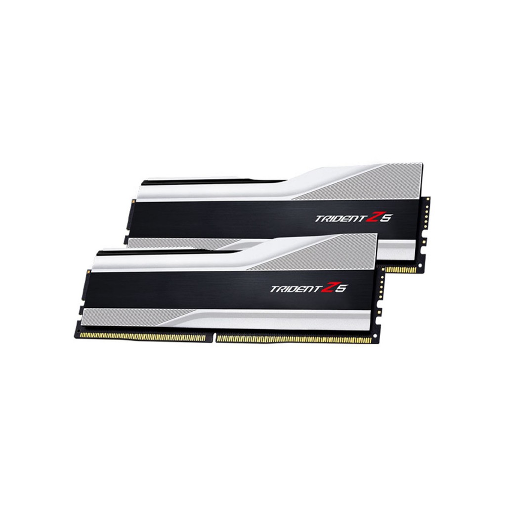 رم کامپیوتر DDR5 دوکاناله 6000 مگاهرتز CL36 جی اسکیل مدل TRIDENT Z5 SILVER ظرفیت 32 گیگابایت رم کامپیوتر DDR5 دوکاناله 6000 مگاهرتز CL36 جی اسکیل مدل TRIDENT Z5 SILVER ظرفیت 32 گیگابایت