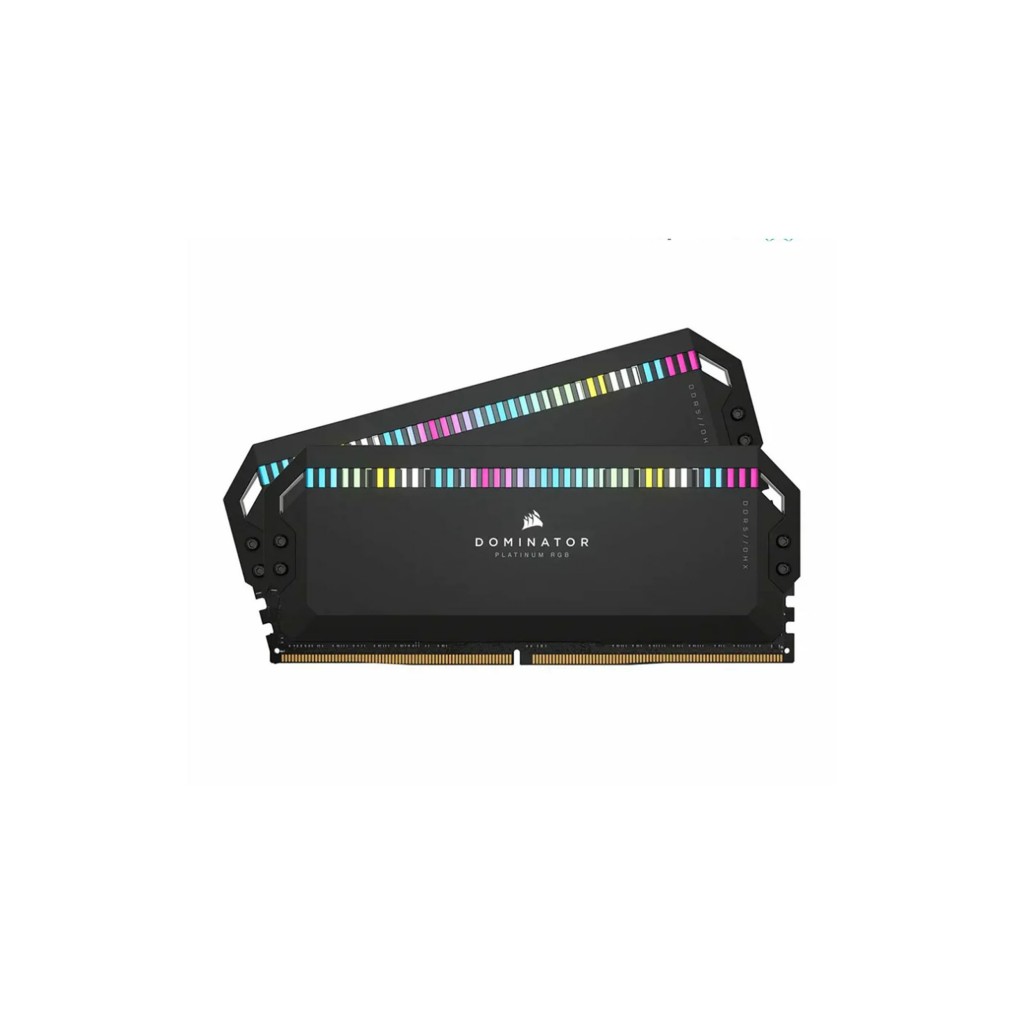 رم کامپیوتر DDR5 دو کاناله 6000  مگاهرتز CL40 کورسیر مدل Dominator Platinum RGB ظرفیت 64 گیگابایت