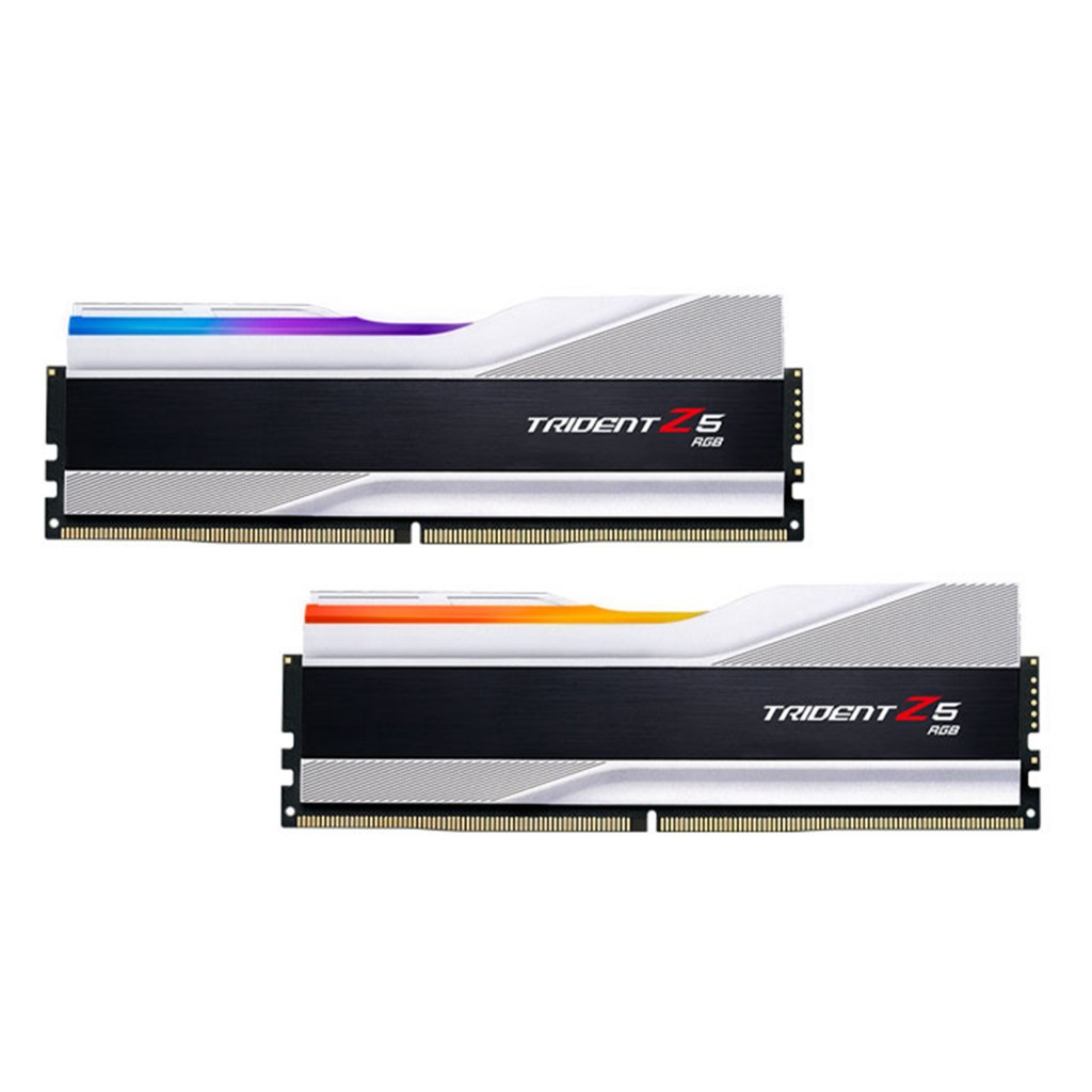 رم کامپیوتر DDR5 دوکاناله 6000 مگاهرتز CL40 جی اسکیل مدل TRIDENT Z5 RGB SILVER ظرفیت 32 گیگابایت رم کامپیوتر DDR5 دوکاناله 6000 مگاهرتز CL40 جی اسکیل مدل TRIDENT Z5 RGB SILVER ظرفیت 32 گیگابایت