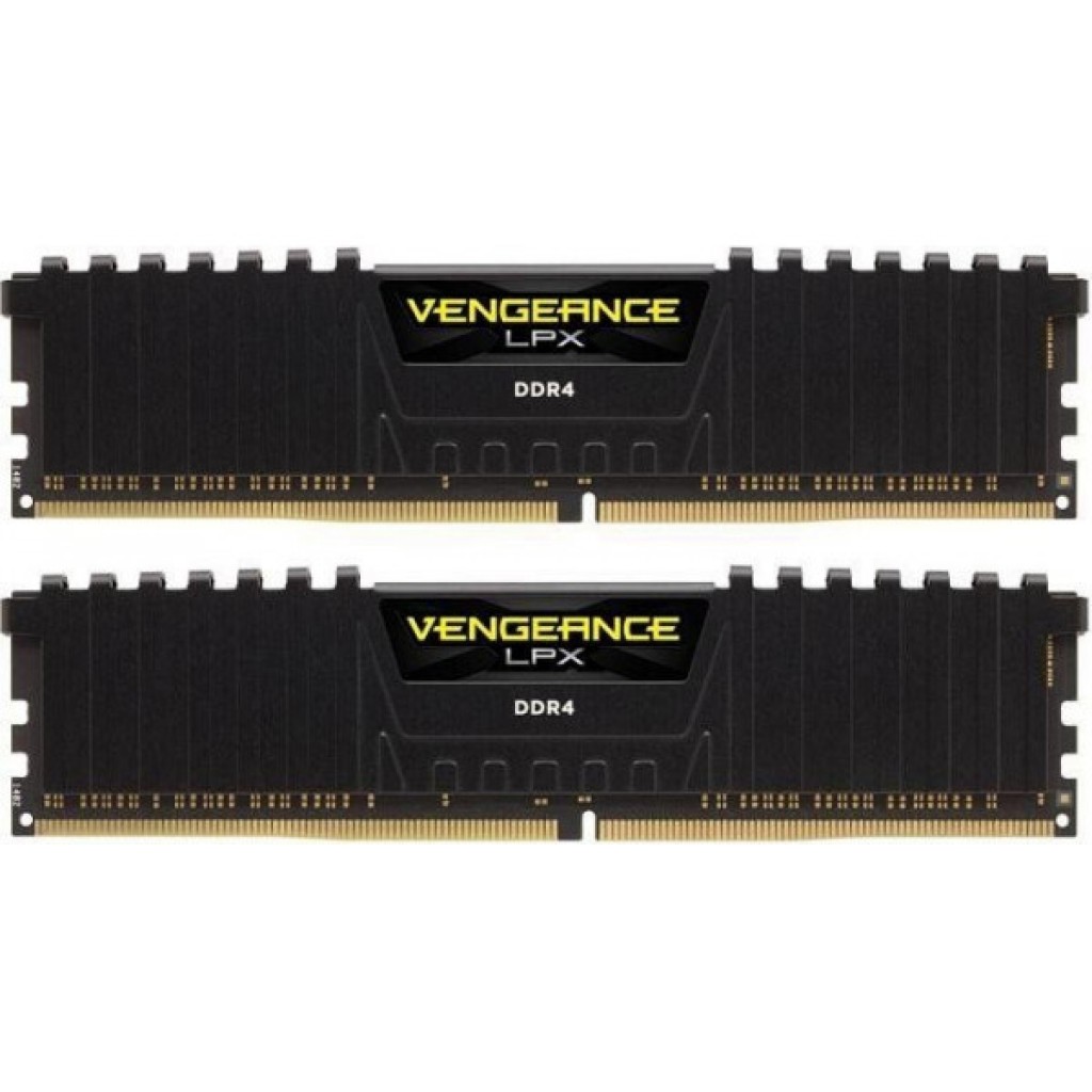 رم کامپیوتر ddr4 دو کاناله 3600 مگاهرتز cl18 کورسیر مدل Vengeance ظرفیت 16 گیگابایت