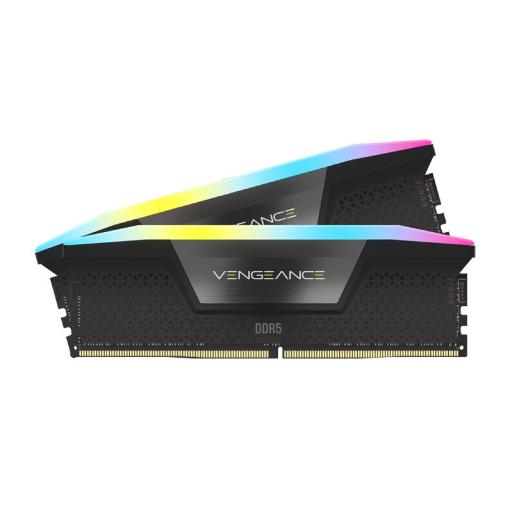 رم کامپیوتر DDR5 دو کاناله 5200 مگاهرتز CL36 کورسیر مدل VENGEANCE RGB ظرفیت 32 گیگابایت رم کامپیوتر DDR5 دو کاناله 5200 مگاهرتز CL36 کورسیر مدل VENGEANCE RGB ظرفیت 32 گیگابایت