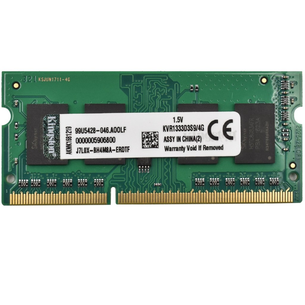 رم لپ تاپ کینگستون مدلDDR3 1333S MHz CL9 ظرفیت 4 گیگابایت رم لپ تاپ کینگستون مدلDDR3 1333S MHz CL9 ظرفیت 4 گیگابایت