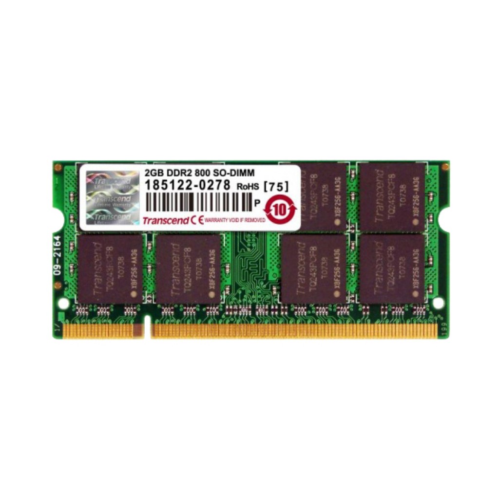 رم لپ تاپ ترنسند DDR2 800 مگاهرتز مدل 6400s ظرفیت 2 گیگابایت رم لپ تاپ ترنسند DDR2 800 مگاهرتز مدل 6400s ظرفیت 2 گیگابایت
