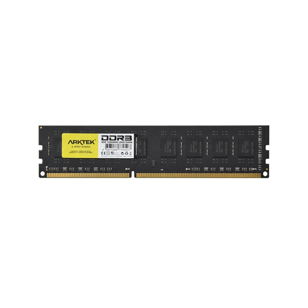 رم کامپیوتر تک کاناله 1600 مگاهرتز DDR3 آرک تک مدل CL10 ظرفیت 8 گیگابایت رم کامپیوتر تک کاناله 1600 مگاهرتز DDR3 آرک تک مدل CL10 ظرفیت 8 گیگابایت