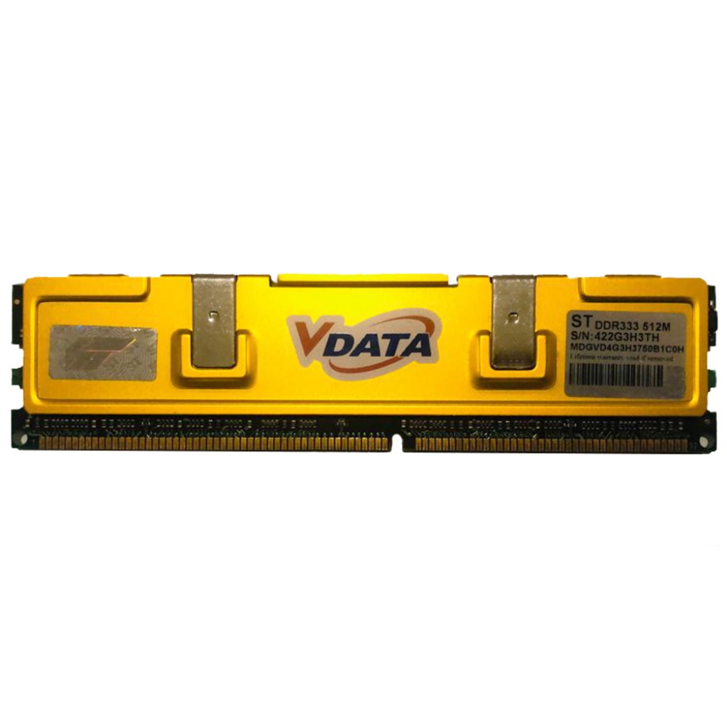 رم کامپیوتر DDR تک کاناله 333 مگاهرتز CL2.5 وی دیتا مدل 422G3H3TH ظرفیت 512 مگابایت رم کامپیوتر DDR تک کاناله 333 مگاهرتز CL2.5 وی دیتا مدل 422G3H3TH ظرفیت 512 مگابایت