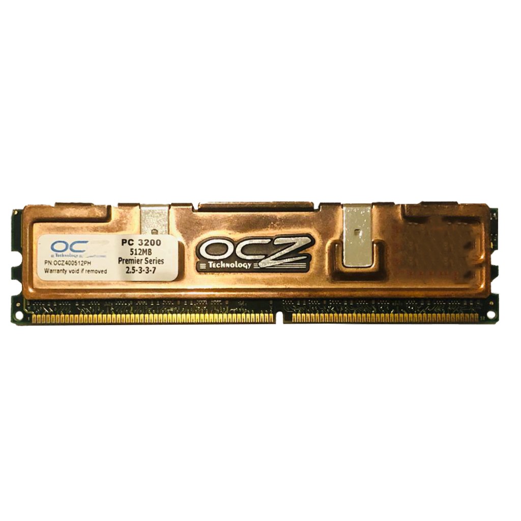 رم کامپیوتر DDR تک کاناله 400 مگاهرتز CL2.5 او سی زد مدل OCZ400512PH ظرفیت 512 مگابایت رم کامپیوتر DDR تک کاناله 400 مگاهرتز CL2.5 او سی زد مدل OCZ400512PH ظرفیت 512 مگابایت